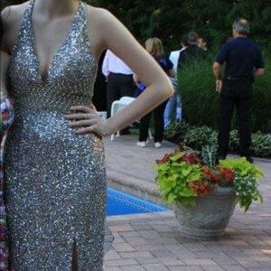 Sequined Prom Dress